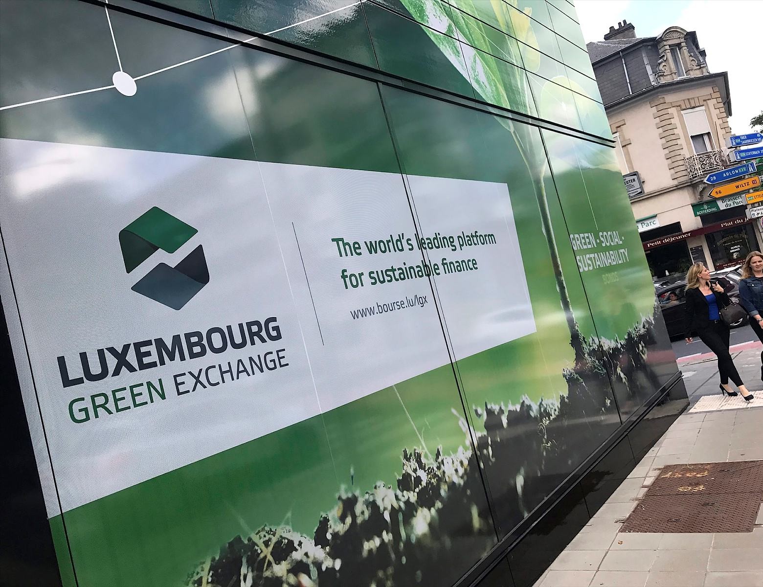 The Luxembourg Stock Exchange has the "Luxembourg Green Exchange", where half of the green bonds of the planet are listed - Credits: Edit Press